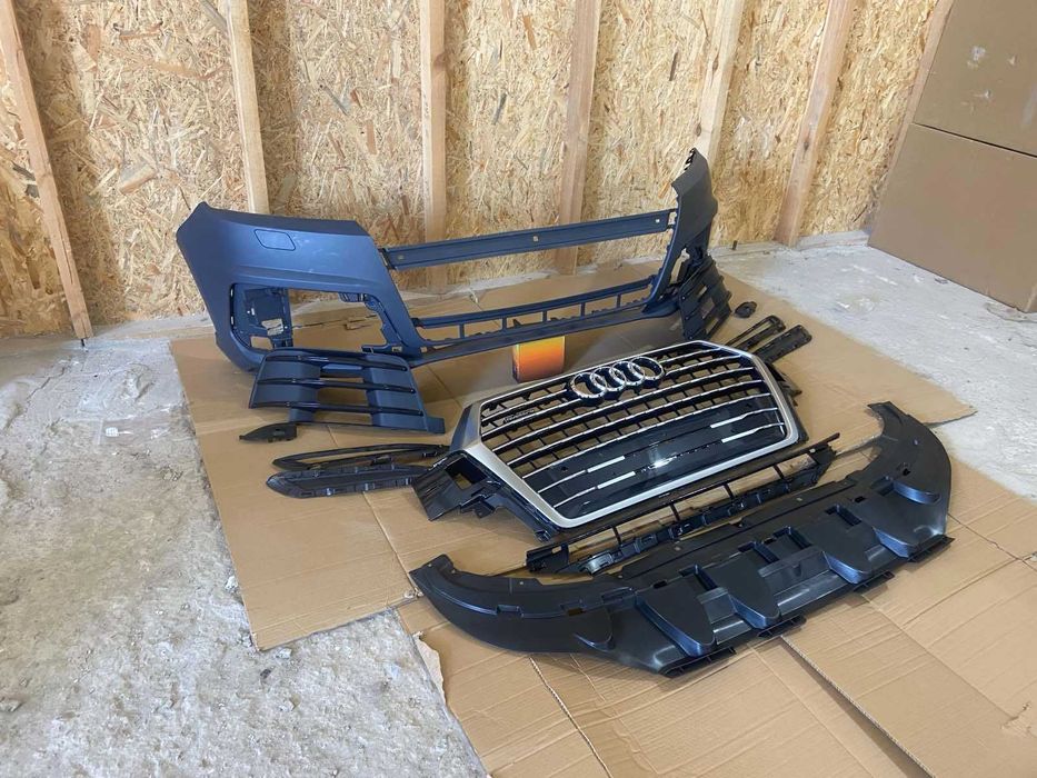 Audi Q7 Бампер в сборе S-Line 2016-2019 4M0-807-065-F-GRU
