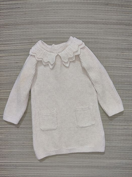 Сукня беж в'язана боді блумери тепла old stile 74-80