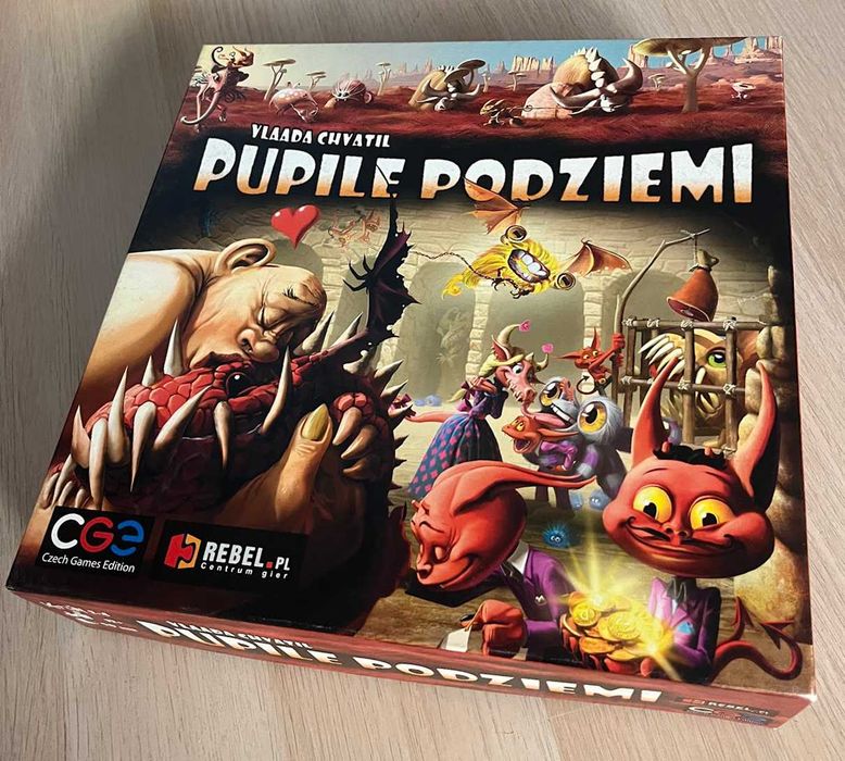 gra planszowa Pupile Podziemi + dodatek Dark Alleys