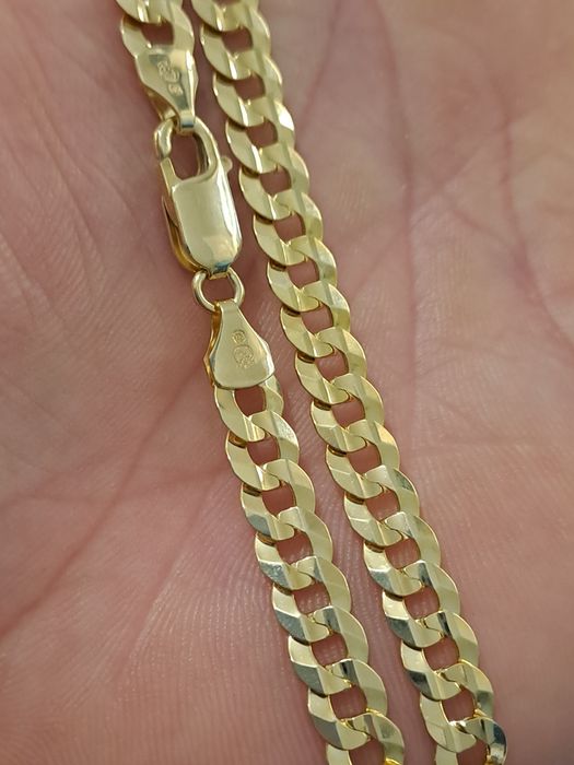Piękny złoty Łańcuszek Splot Pancerka pr.585 Nowa Pełna Ocechowana
