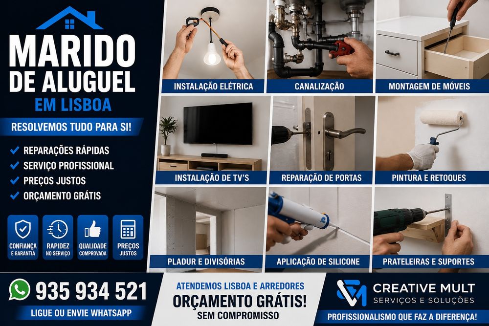 Handyman in Lisbon and Surroundings – Fast Home Repairs