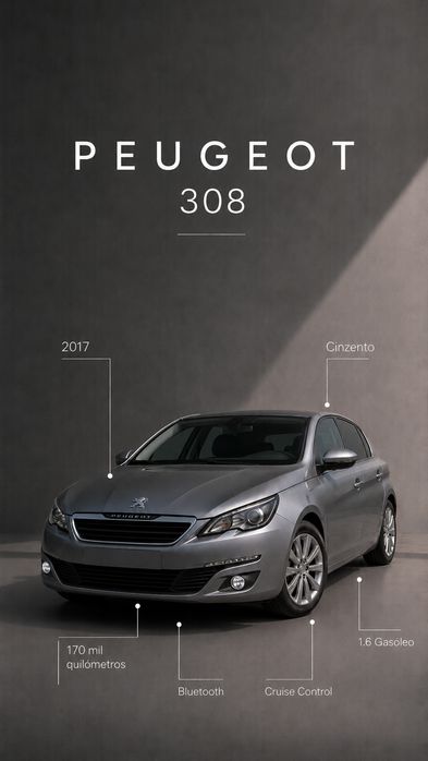 Peugeot 308 1.6 2017 - STYLE - Poucos kms - Nacional
