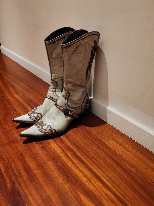 Botas Texanas em pele. Como novas