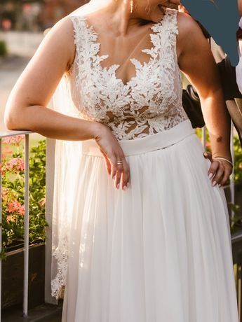 Muślinowa Suknia Ślubna