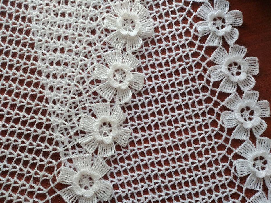Szal, etola do ślubu - na szydełku. Rękodzieło. Ślub. Komunia