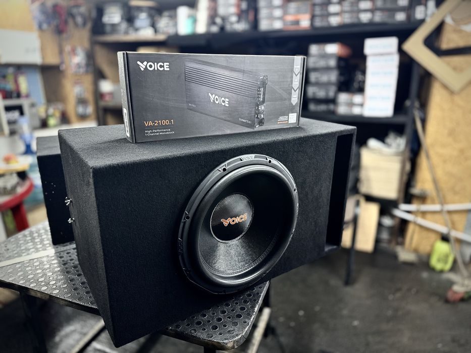 Комплект 15’’ сабвуфера Voice DBX415 + моноблок Voice VA2100.1
