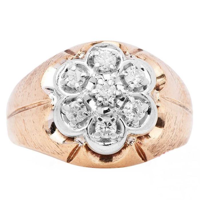 sygnet złoto diamenty brylanty 0,53 ct 7,91 g certyfikat