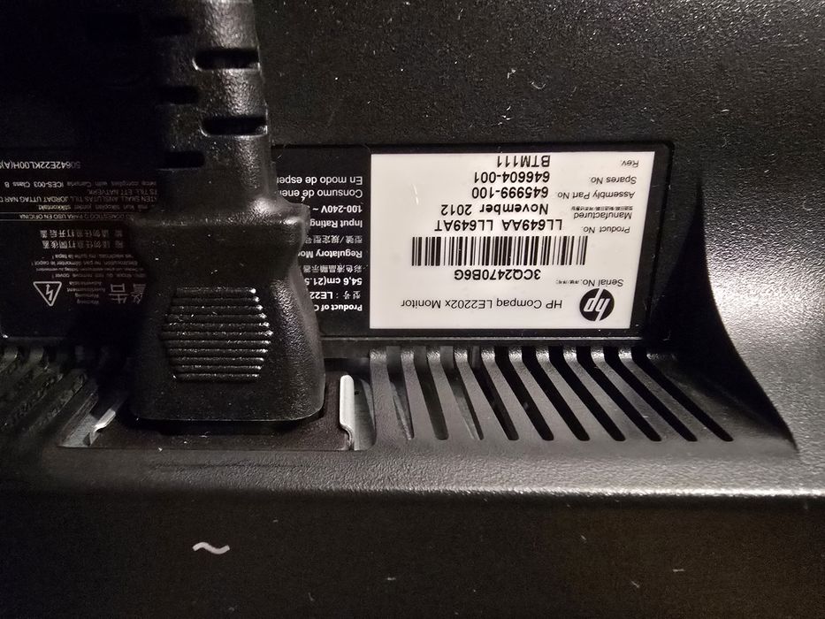 monitor hp compaq 2202