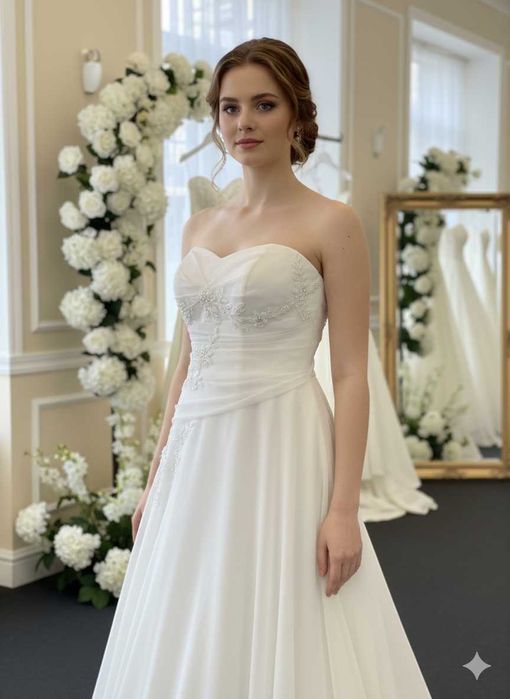 Nowa suknia ślubna M/L 38/40 biała likwidacja salonu outlet fairycore