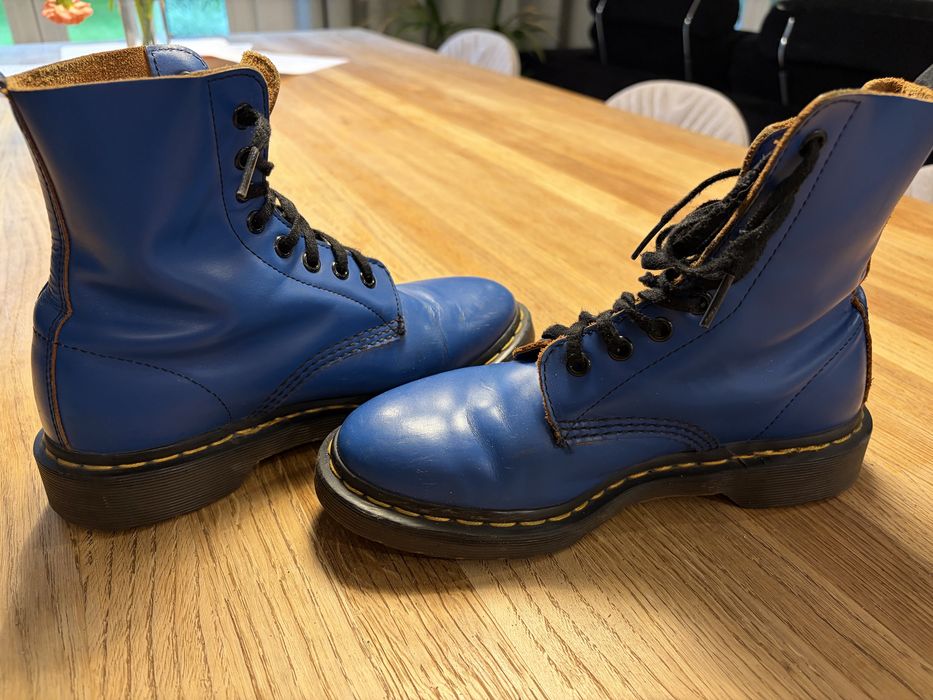 Botki martensy Dr Martens niebieskie 37 stan bardzo dobry