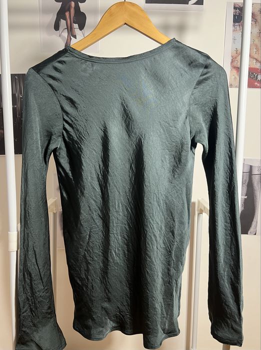 Сатинова блуза Massimo Dutti