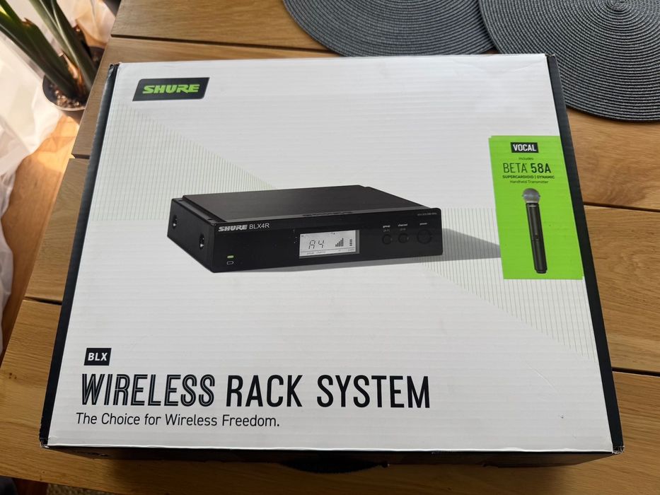 Shure BLX24RE/B58 system
bezprzewodowy