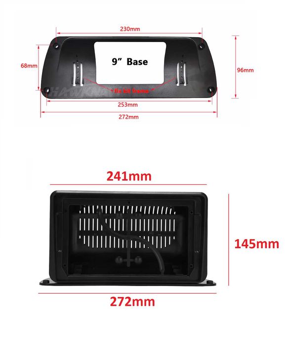 (NOVO) Rádio 2DIN Android • 9 " Polegadas • TOP MOUNT • GPS [4+64GB]