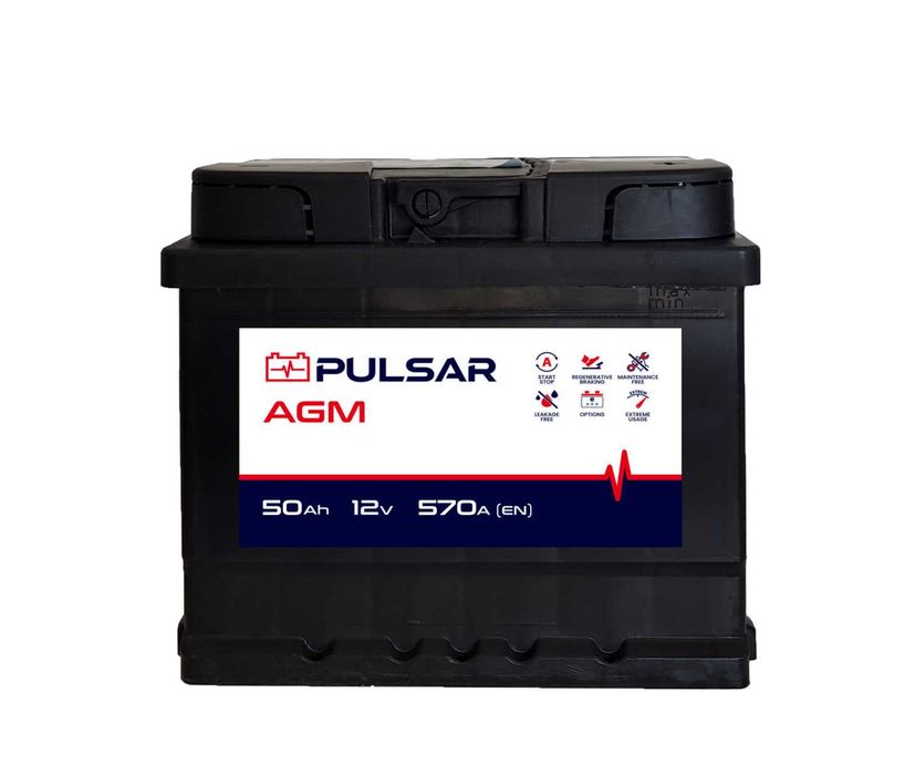 Akumulator Amega Megatex PULSAR START&STOP AGM 50Ah 570A P+