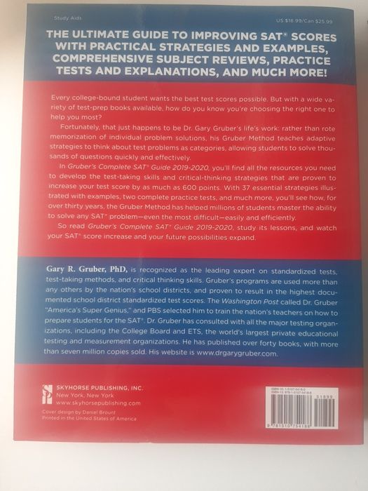 Gruber's Complete SAT  guide 2019 - 2020