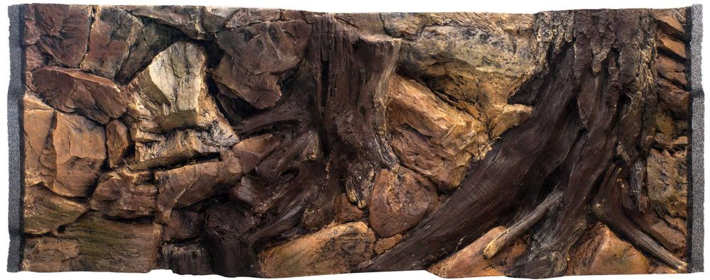 Tło Strukturalne wewnętrzne do akwarium KORZEŃ 200x50 cm.