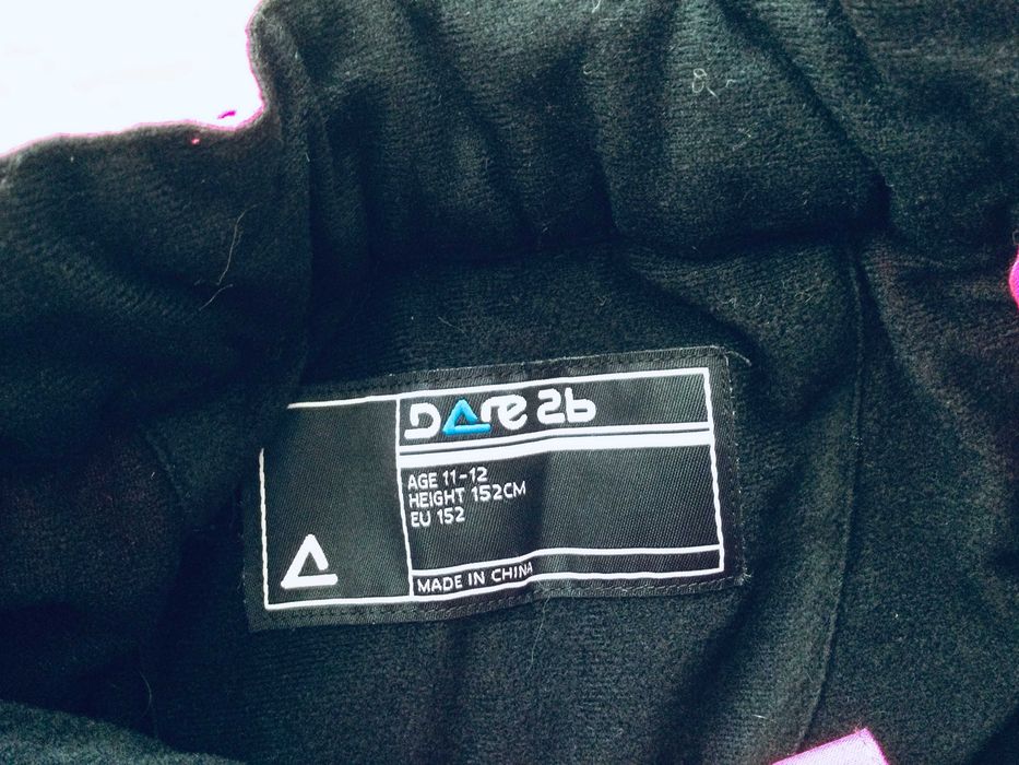 11-12 рок Dare2b Зимові лижні штани, напівкомбінезон на флісі.