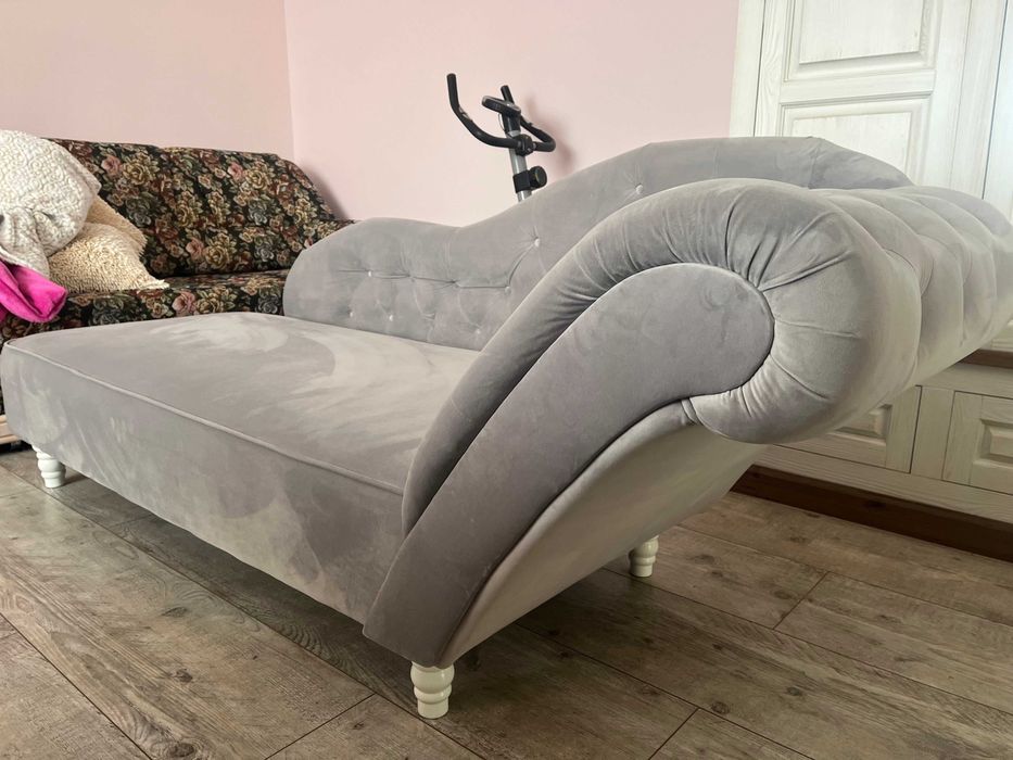 Szezlong Leżanka plus pufa