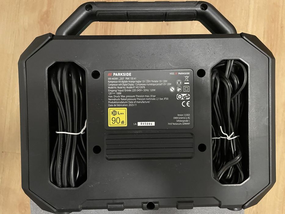 Compressor Parkside 12v para carro