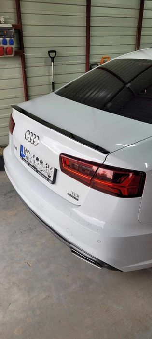 Audi A6 C7 lotka spoiler dokładka tylnej klapy czarny połysk