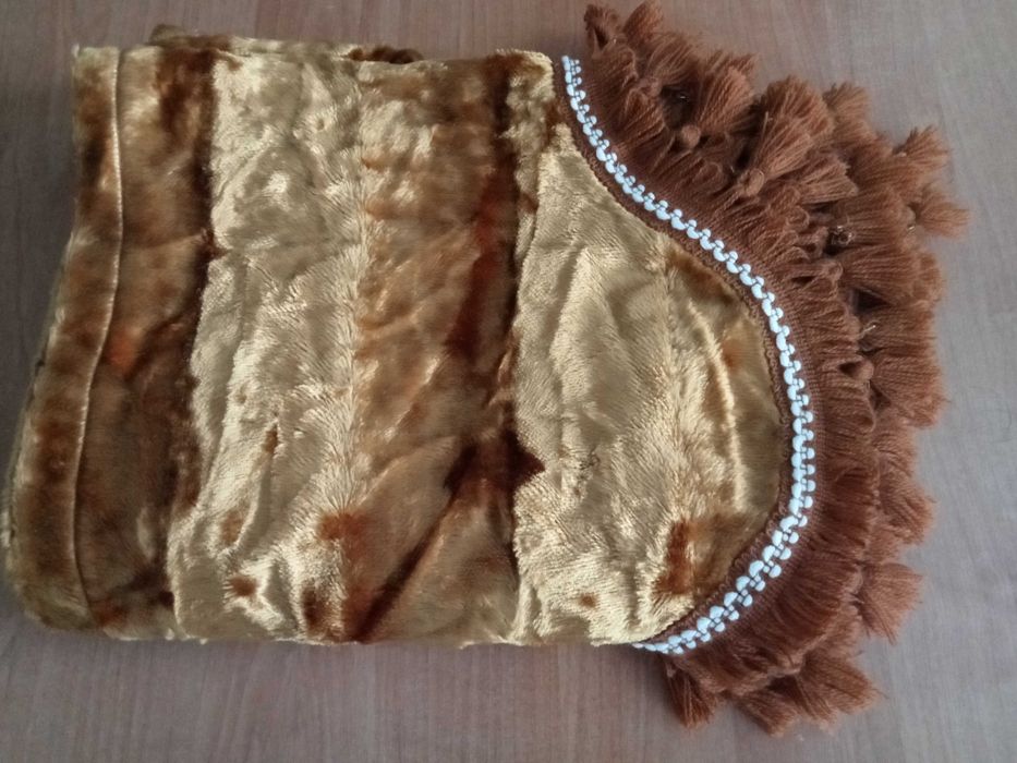 falbana do zasłony welurowej welur brąz