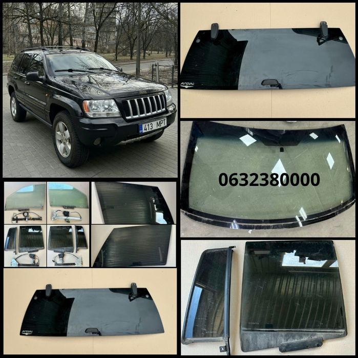 Розборка Jeep Grand Cherokee WJ 2.7 WJ 3.1 1999/2005 Стьокла!!!
