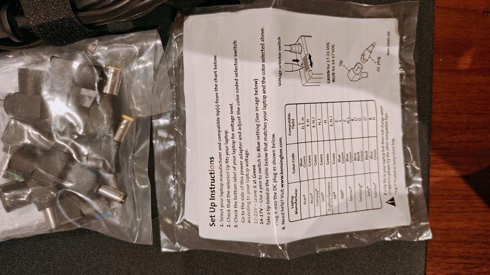 Portable Charging Adapter (HP, Compaq, Asus, Toshiba, Sony, Acer,64730082113155121