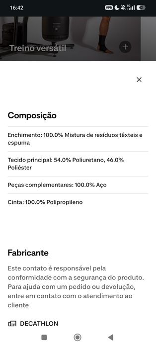 Saco de Boxe Pés/Punhos Adulto 900 50Kg - OUTSHOCK + EXTRAS: 3 Pares de Luvas de Boxe +1 Par de Ligaduras 70€
Saco de Boxe Pés/Punhos Adulto 900 50 kg