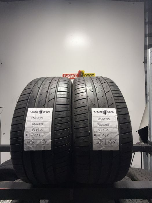 Opony letnie Hankook 255/45 R19 komplet używane model Ventus #L655