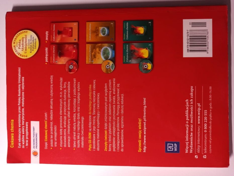 Podręcznik do chemii Ciekawa chemia cz.1 + płyta CD WSiP (używany)