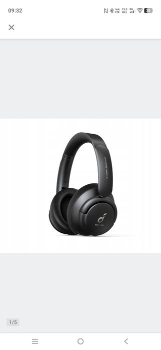 Słuchawki bezprzewodowe nauszne Soundcore Q30 (Upgraded) ANC do 70h Czarne