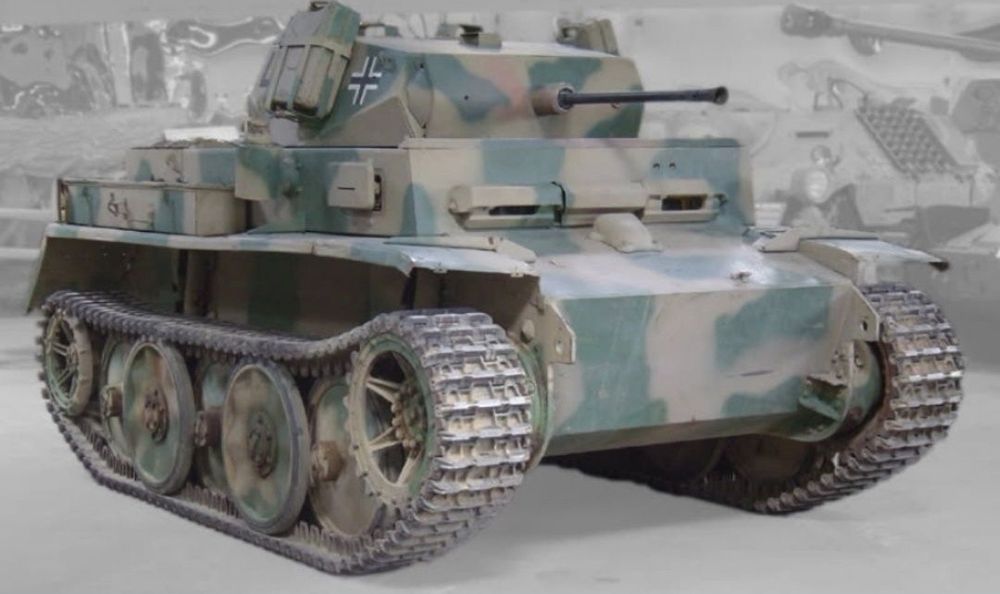 2x Panzer 2 auf L model w skali 1:56 pasuje do  bolt action, druk  3D
