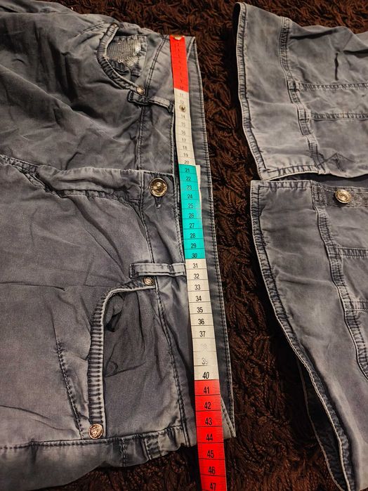 marynarka i spodnie (pod jeans) z efektem sprania