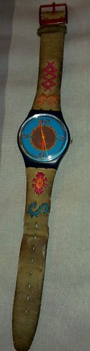 Relógio Swatch Bordado - A funcionar