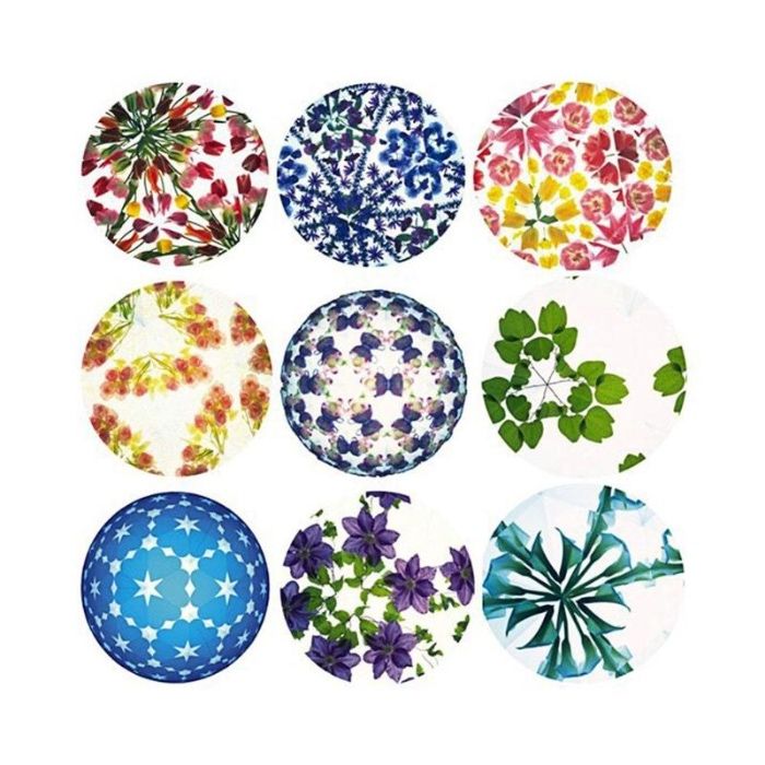 Caleidoscópio Kits DIY Colorido Rotação Ciência Experimento 2x