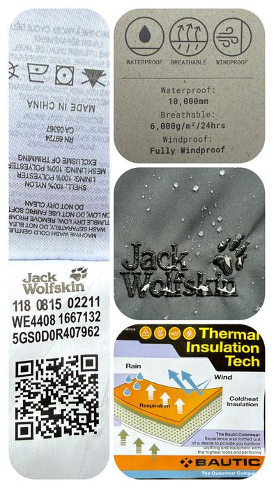 Демісезонна куртка Jack Wolfskin. Мужская куртка весна