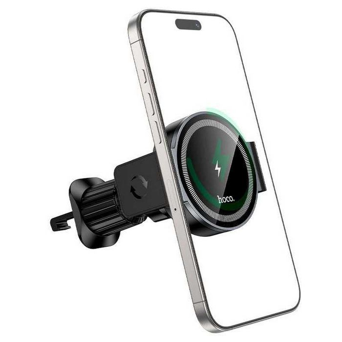 Магнитный держатель с БЗУ HOCO HW35 (15W) | MagSafe для iPhone 12-16