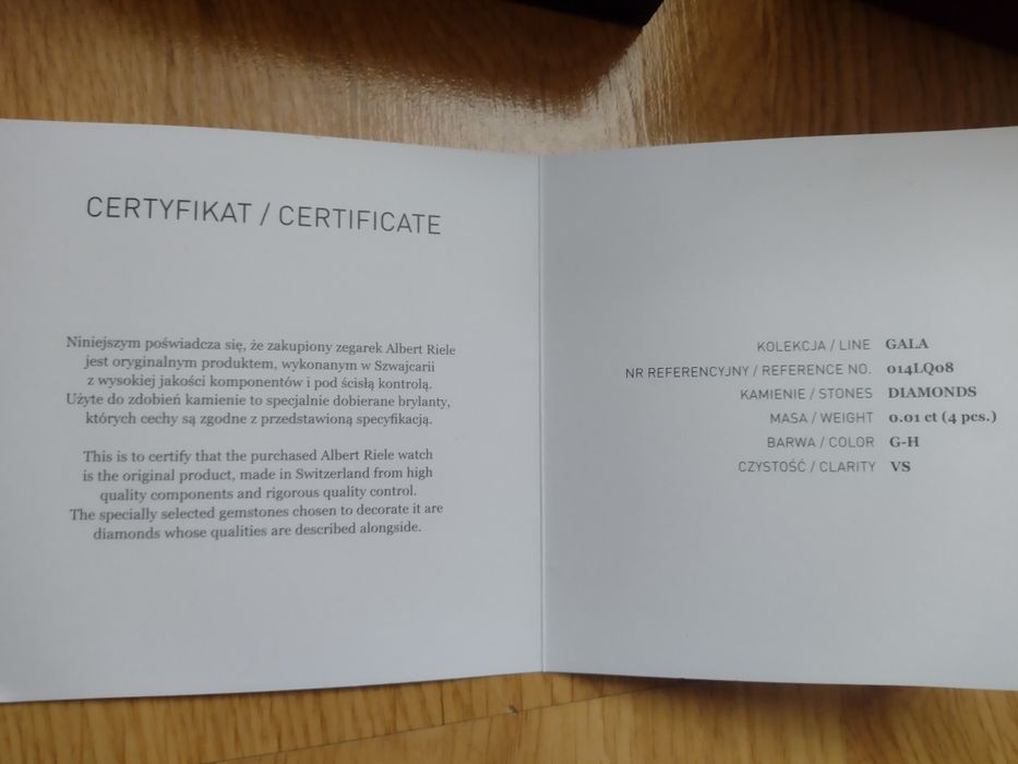 Zegarek damski albert riele