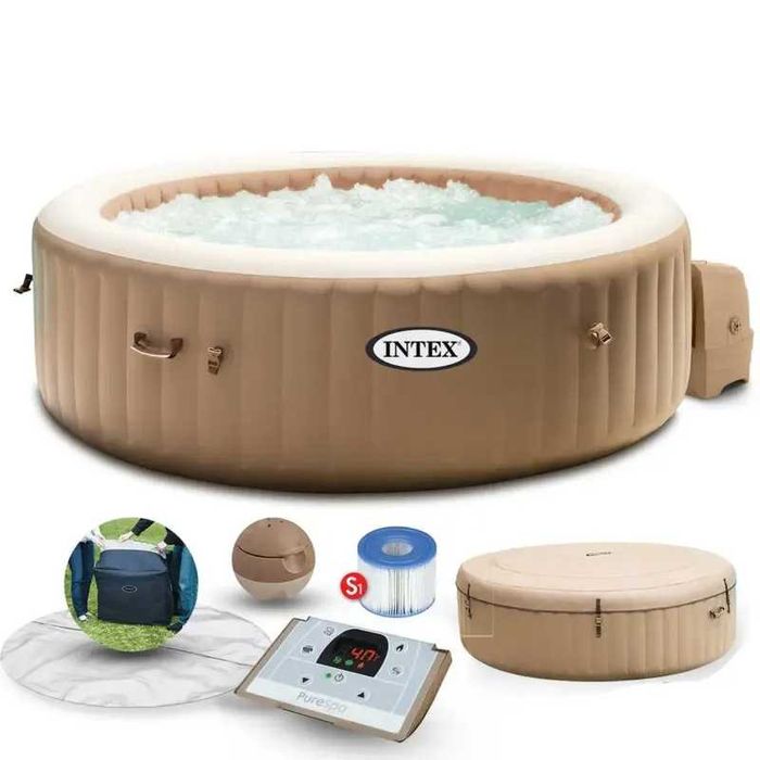 Надувний джакузі - спа intex 28426 (196х71 см) (4-х місць: 1 741 л/год