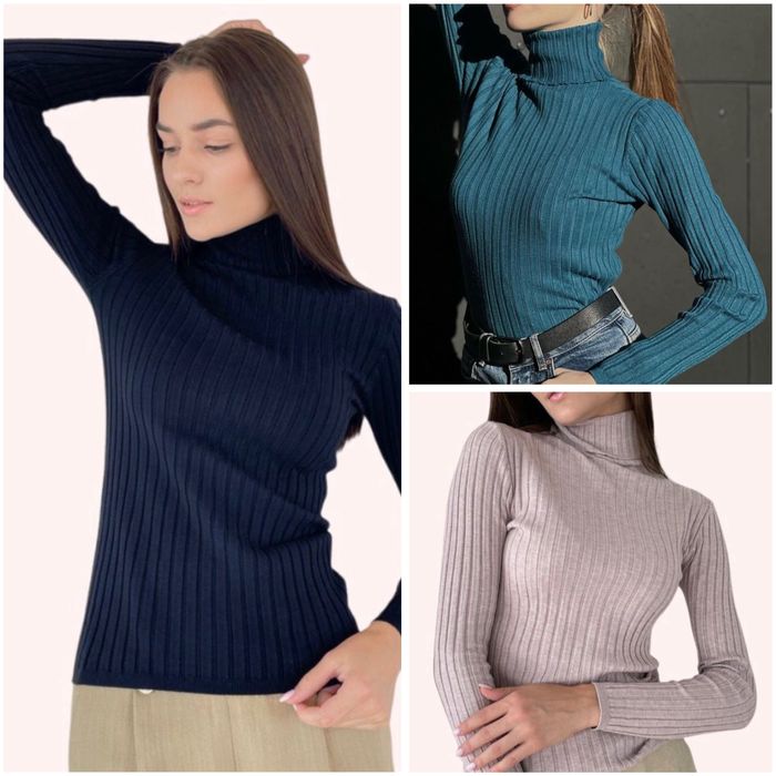 Гольф Італія рубчик Monte Cervino S-L Водолазка джемпер светр