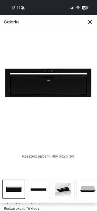 Okap AMICA OMC9451B HC . 90cm