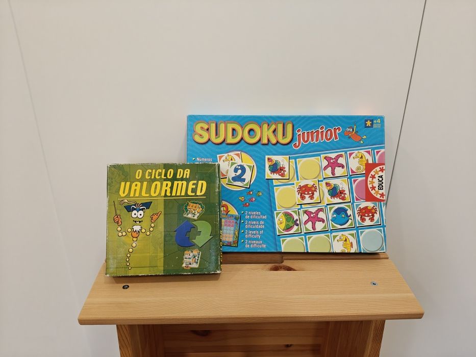 Conj. jogos educativos infantis | Sudoku Júnior + O Ciclo da Valormed