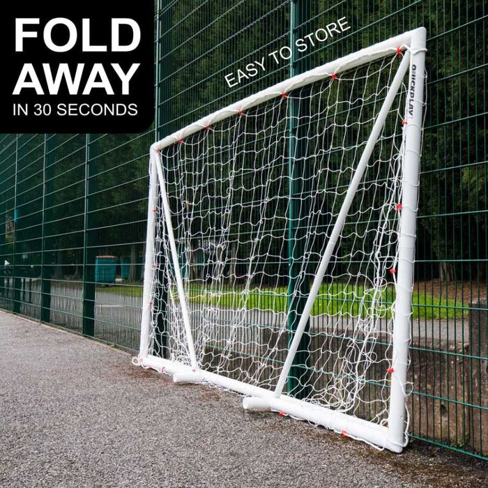 QUICKPLAY Q-FOLD Bramka piłkarska składana płasko 2,4x1,5m 3x2m 5x2m