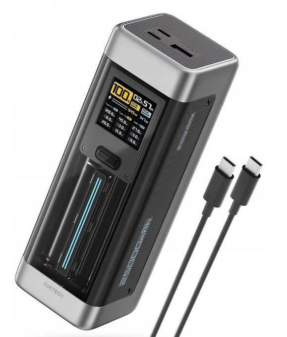 Супершвидкий павербанк CUKTECH 210W 25000 mAh 2x USB-C 1x USB-A PD 3.1