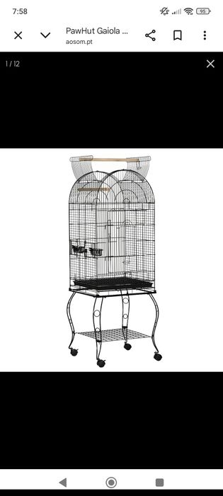 Gaiola grande pássaros