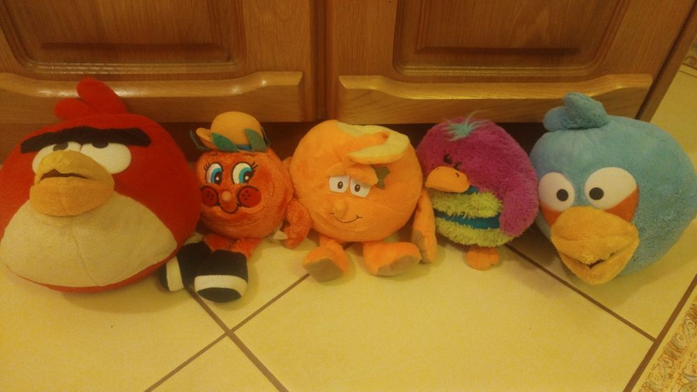 Zestaw pluszaków Słodziaki oraz angry birds