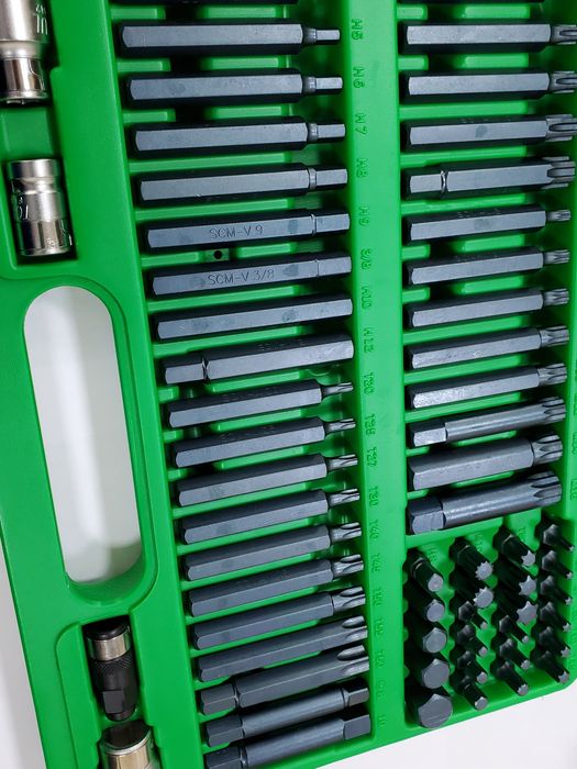 Набор бит Torx, Hex, Spline, Ribe, SQ 60oд. GCAI600З TOPTUL