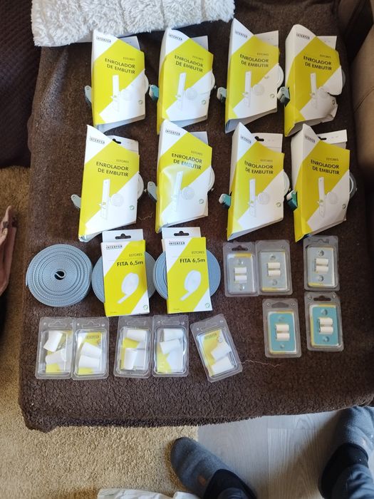 Enrolador/fita/batentes estores