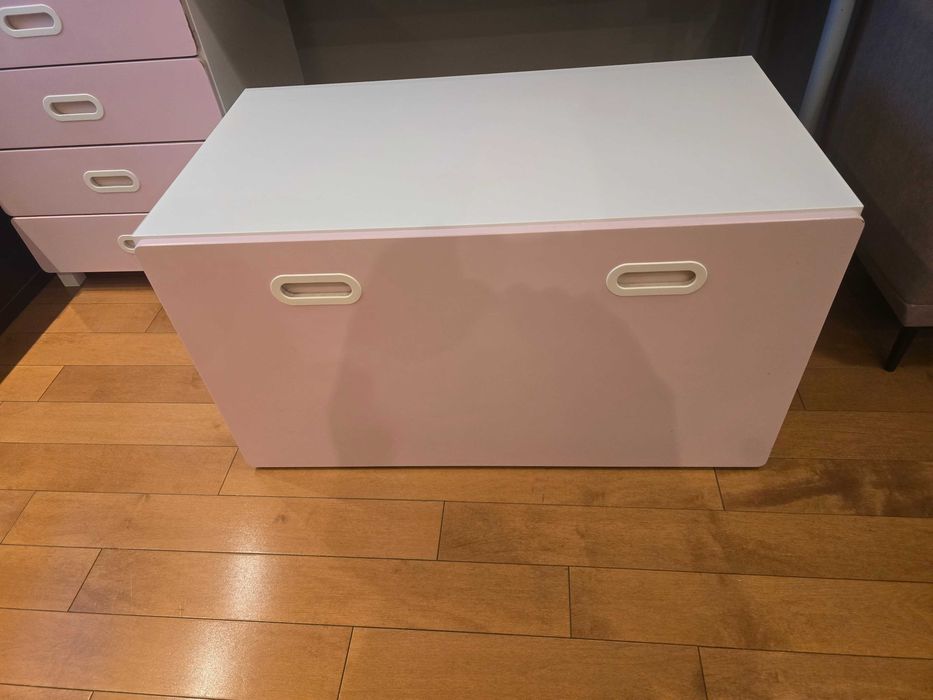 Skrzynia na zabawki Ikea stuva rozowa