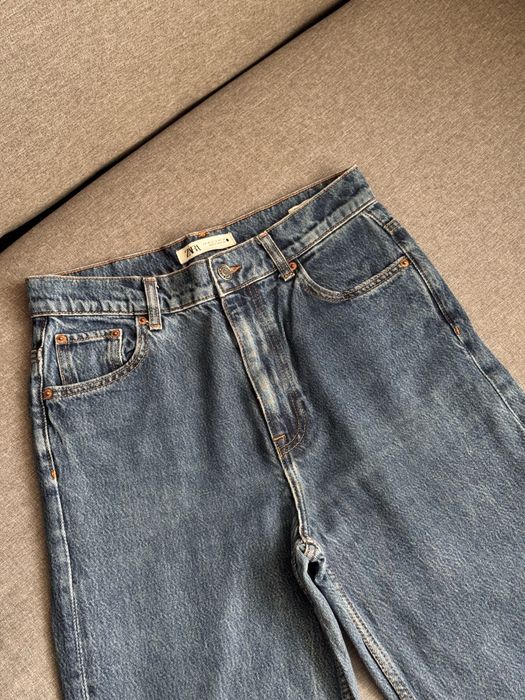 Сині прямі джинси Zara